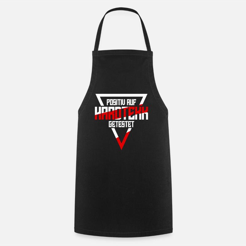 Hardtekk Techno Hardstyle Raver - Tablier de cuisine - noir