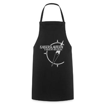 Kaiserslauterer Kaiserslautern - Cooking Apron - black - Front - AI Model Male 185 dark (185cm)