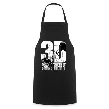 3D Archery Archery Archery Archery - Cooking Apron - black - Front - AI Model Male 185 dark (185cm)