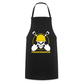 Straßenwärter Bauhof Straßenmeisterei - Kochschürze - Schwarz - Vorne - AI Model Male 185 dark (185cm)