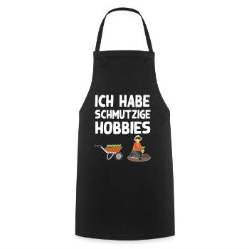 Schmutzige Hobbies Gartenarbeit Humor Gärtner - Kochschürze - Schwarz - Vorne - AI Model Male 185 dark (185cm)