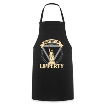 Hermann Monument Statue of Lipperty - Cooking Apron - black - Front - AI Model Male 185 dark (185cm)