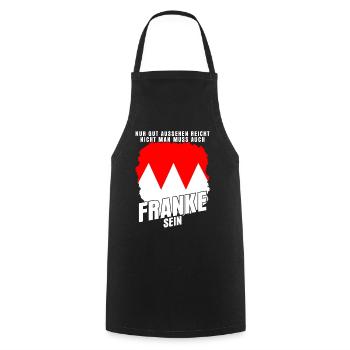 Franken Frankenland Fränkisch Franke - Kochschürze - Schwarz - Vorne - AI Model Male 185 dark (185cm)