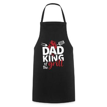 Papa Père Grill Barbecue - Tablier de cuisine - noir - Devant - AI Model Male 185 dark (185cm)