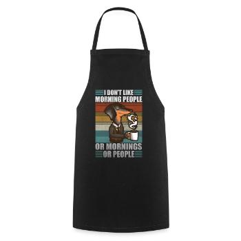 Moody Dachshund Coffee Sarcastic Wiener Dog - Cooking Apron - black - Front - AI Model Male 185 dark (185cm)
