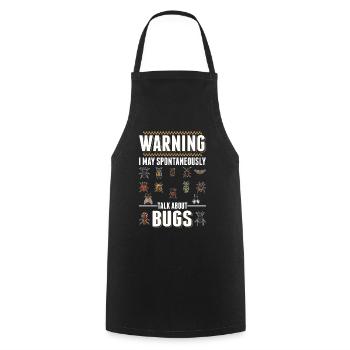 Insectes Nature Drôle Entomologiste - Tablier de cuisine - noir - Devant - AI Model Male 185 dark (185cm)