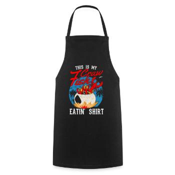 Saison des écrevisses Cuisson Aliments pour écrevisses - Tablier de cuisine - noir - Devant - AI Model Male 185 dark (185cm)