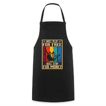 Loud bagpipe musicians bagpipers - Cooking Apron - black - Front - AI Model Male 185 dark (185cm)