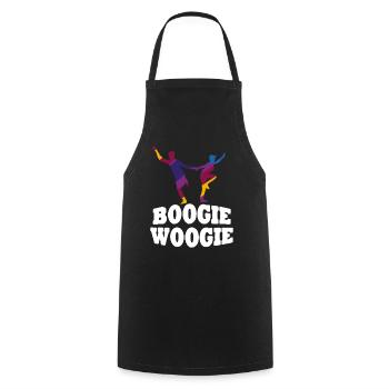 Boogie Woogie Tänzer Tanzen Swing - Kochschürze - Schwarz - Vorne - AI Model Male 185 dark (185cm)