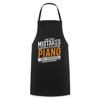 Klavierspieler Musik Kreativer Klavierspieler - Kochschürze - Schwarz - Vorne - AI Model Male 185 dark (185cm)
