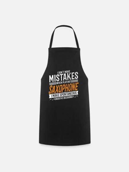 Saxophonist Music lover Creative saxophonist - Cooking Apron - black
