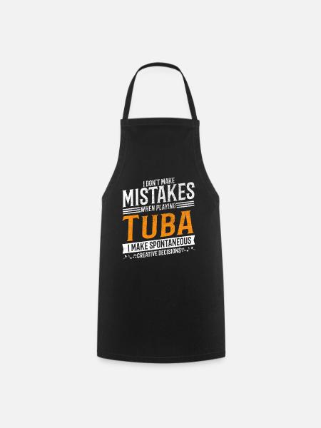 Tuba Musikliebhaber Kreativer Tubaspieler - Kochschürze - Schwarz