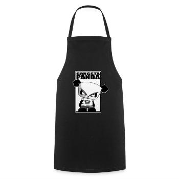 Gaming Panda Gangsta Panda funny cute cool - Cooking Apron - black - Front - AI Model Male 185 dark (185cm)