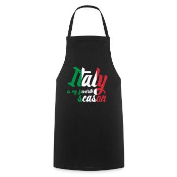 Sardaigne Sicile Corse Italie - Tablier de cuisine - noir - Devant - AI Model Male 185 dark (185cm)