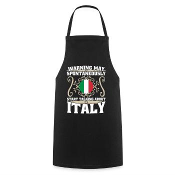 Sardaigne Corse Sicile Italie - Tablier de cuisine - noir - Devant - AI Model Male 185 dark (185cm)