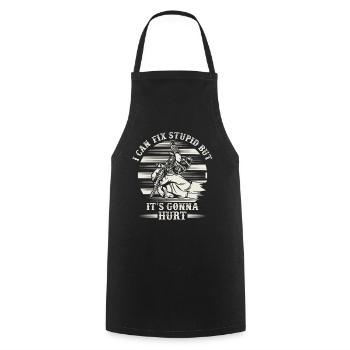 Funny Tattooer Quote Tattoo Artist Tattooist Inked - Cooking Apron - black - Front - AI Model Male 185 dark (185cm)