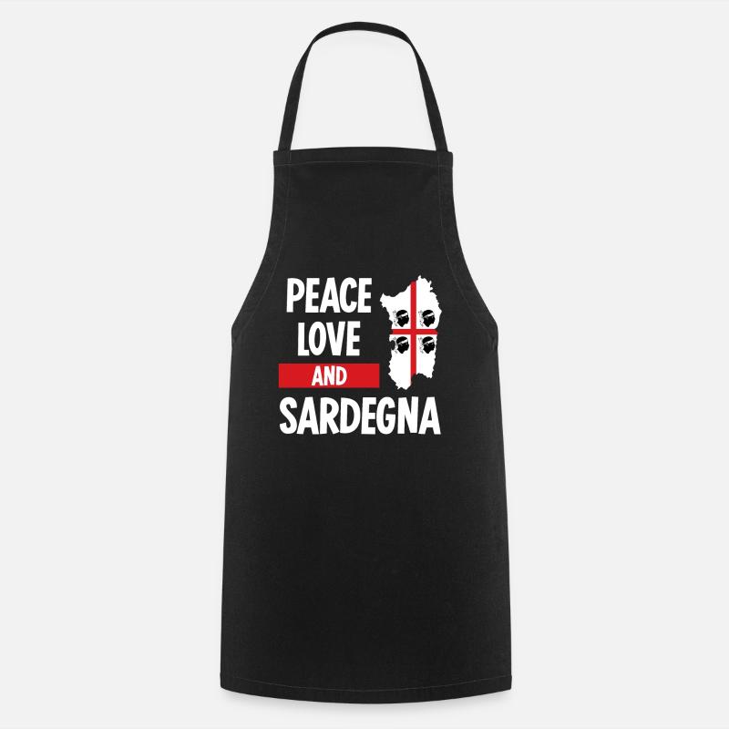 Sardaigne Sardaigne Drapeau Sardaigne - Tablier de cuisine - noir