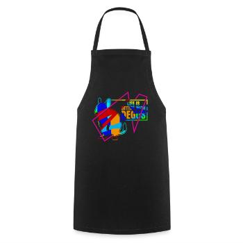 Degu Deguspruch Degus - Cooking Apron - black - Front - AI Model Male 185 dark (185cm)