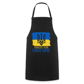 Ukraine Ukrainische Flagge Ukrainer - Kochschürze - Schwarz - Vorne - AI Model Male 185 dark (185cm)