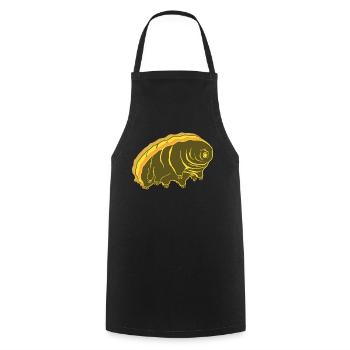 Tardigrade Water Bear Retro Tardigrades - Cooking Apron - black - Front - AI Model Male 185 dark (185cm)