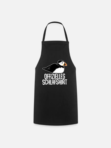 Puffin Schlafshirt Puffins - Kochschürze - Schwarz