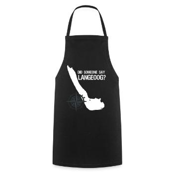 Langeoog funny - Cooking Apron - black - Front - AI Model Male 185 dark (185cm)