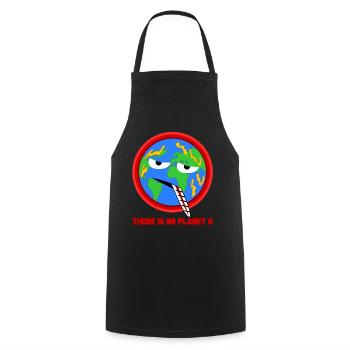 Changement climatique Il n’y a pas de planète B - Tablier de cuisine - noir - Devant - AI Model Male 185 dark (185cm)