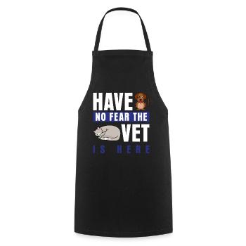 Veterinarian Veterinary Veterinary Practice - Cooking Apron - black - Front - AI Model Male 185 dark (185cm)
