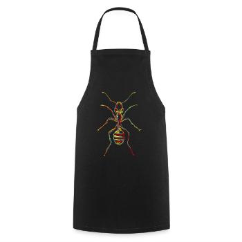 Ants Ant farm Ant - Cooking Apron - black - Front - AI Model Male 185 dark (185cm)