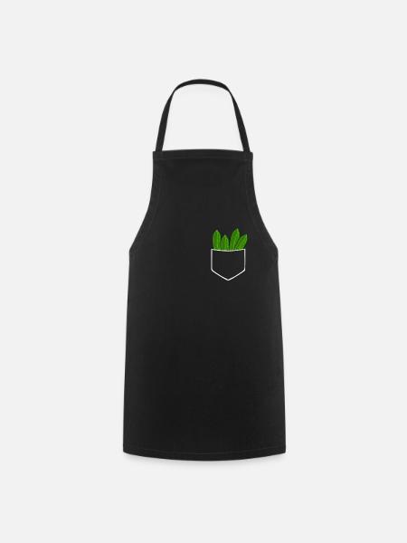 Gurken in Hemdtasche Gurke - Kochschürze - Schwarz