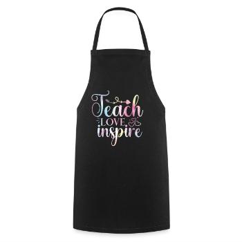 Back to School Tie Inspired - Cooking Apron - black - Front - AI Model Male 185 dark (185cm)