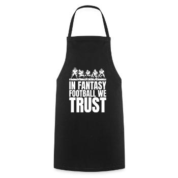 Lustige Herren, denen wir im Fantasy-Fußball - Kochschürze - Schwarz - Vorne - AI Model Male 185 dark (185cm)