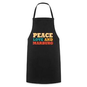 Marburger Marbourg - Tablier de cuisine - noir - Devant - AI Model Male 185 dark (185cm)