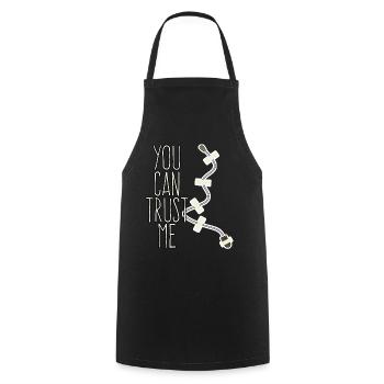 Intercepteur Faites-moi confiance Spy Mikofon - Tablier de cuisine - noir - Devant - AI Model Male 185 dark (185cm)