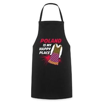 Pologne Pole Costume Polonais - Tablier de cuisine - noir - Devant - AI Model Male 185 dark (185cm)