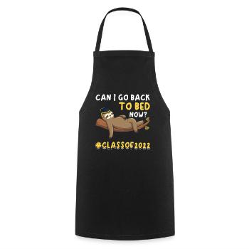 Graduation Sloth Men Women Graduated 2022 - Cooking Apron - black - Front - AI Model Male 185 dark (185cm)