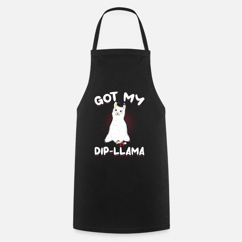 Diplôme Llama Diplômé - Tablier de cuisine - noir