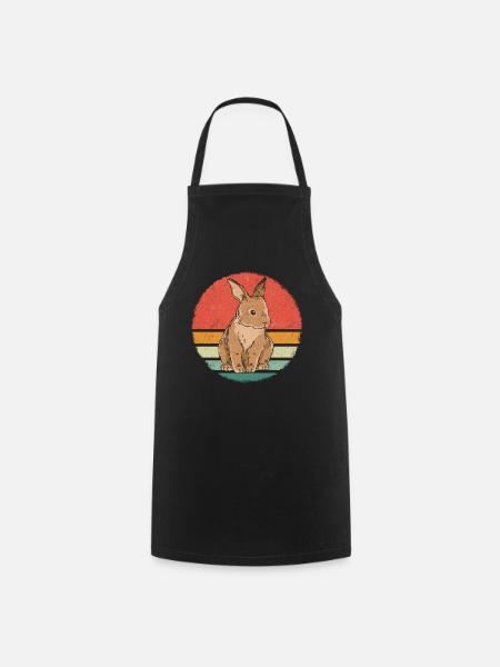 Lapin lapin animal de compagnie lapin - Tablier de cuisine - noir