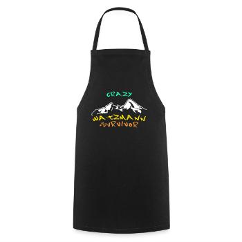 Watzmann saying Watzmann massif - Cooking Apron - black - Front - AI Model Male 185 dark (185cm)