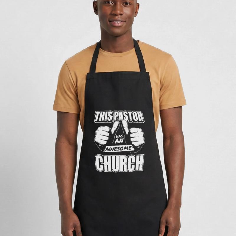 Pasteur Pasteur Prédicateur Église Christ Tablier de cuisine