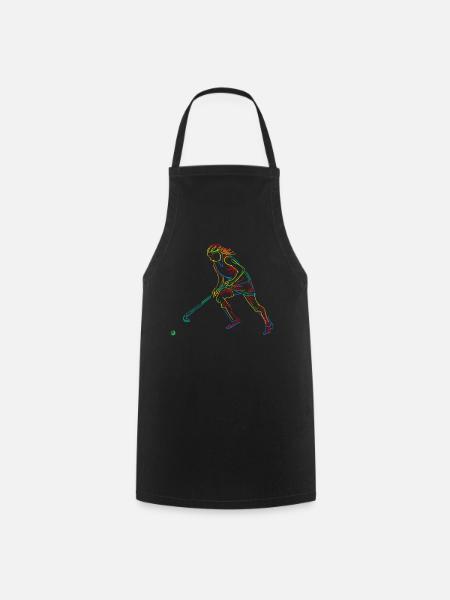Hockey sur gazon Joueur de hockey Hockey - Tablier de cuisine - noir
