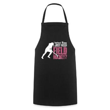 Field Hockey Hockeyschläger - Kochschürze - Schwarz - Vorne - AI Model Male 185 dark (185cm)