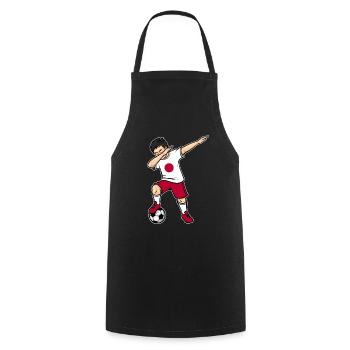 Dabbing Football Player Boy Japan Football - Cooking Apron - black - Front - AI Model Male 185 dark (185cm)