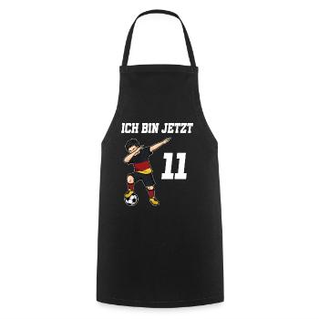 Fußballer 11 Jahre alt Jungen Deutschland Fußball - Kochschürze - Schwarz - Vorne - AI Model Male 185 dark (185cm)