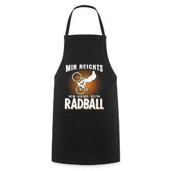 Radball Mir reichts Radballer - Kochschürze - Schwarz - Vorne - AI Model Male 185 dark (185cm)