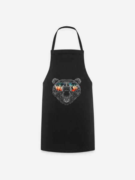 Bear Grizzly Bear Brown Bear Bear - Cooking Apron - black