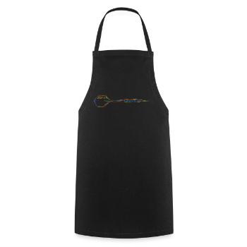Darts Dartpfeil Dart - Cooking Apron - black - Front - AI Model Male 185 dark (185cm)
