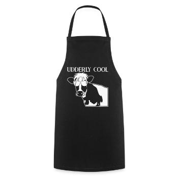 Cow Farmer Farm Calf Calf Cows - Cooking Apron - black - Front - AI Model Male 185 dark (185cm)