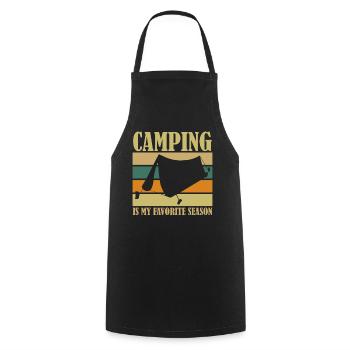 Camping Saison Camping Tente extérieure - Tablier de cuisine - noir - Devant - AI Model Male 185 dark (185cm)
