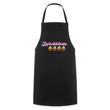 Konditorin Cupcakes Zuckerbäckerin - Kochschürze - Schwarz - Vorne - AI Model Male 185 dark (185cm)